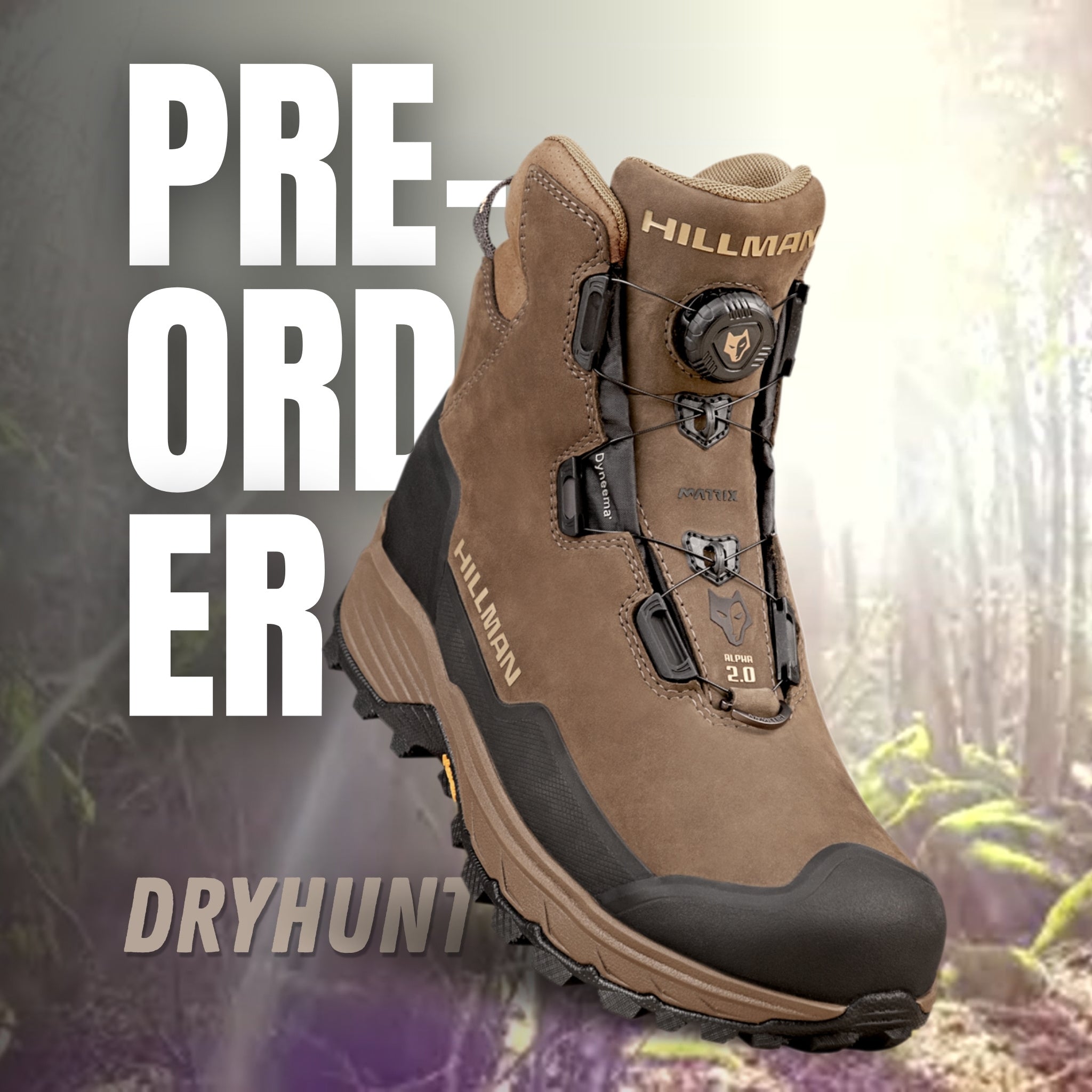 Best PRE - ORDER DRYHUNT 2.0 Waterproof Hunting Boots top - rated men's and women's gear by Hillman