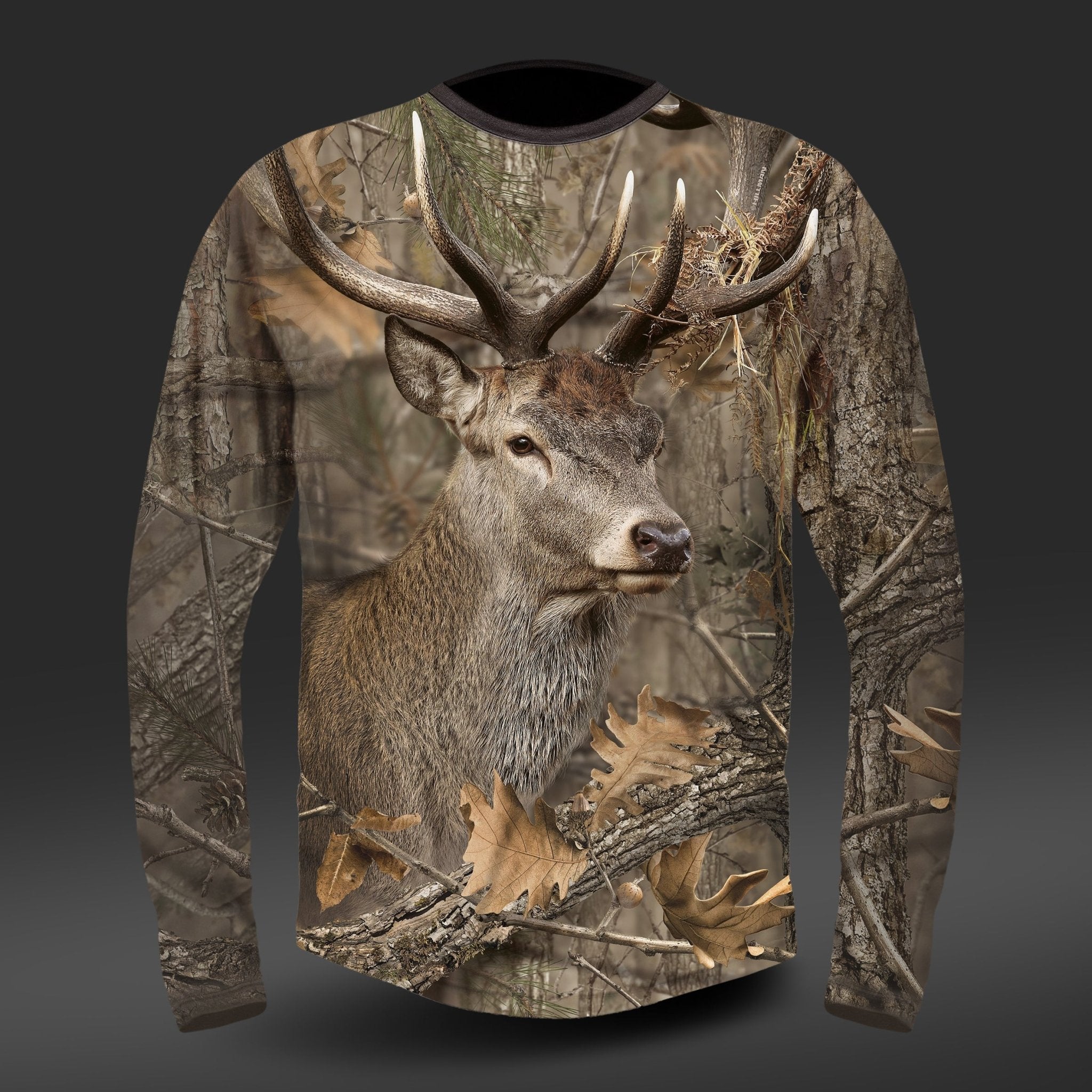 Best T-shirt Red Deer DGT cotton Long Sleeve top - rated men's and women's gear by Hillman