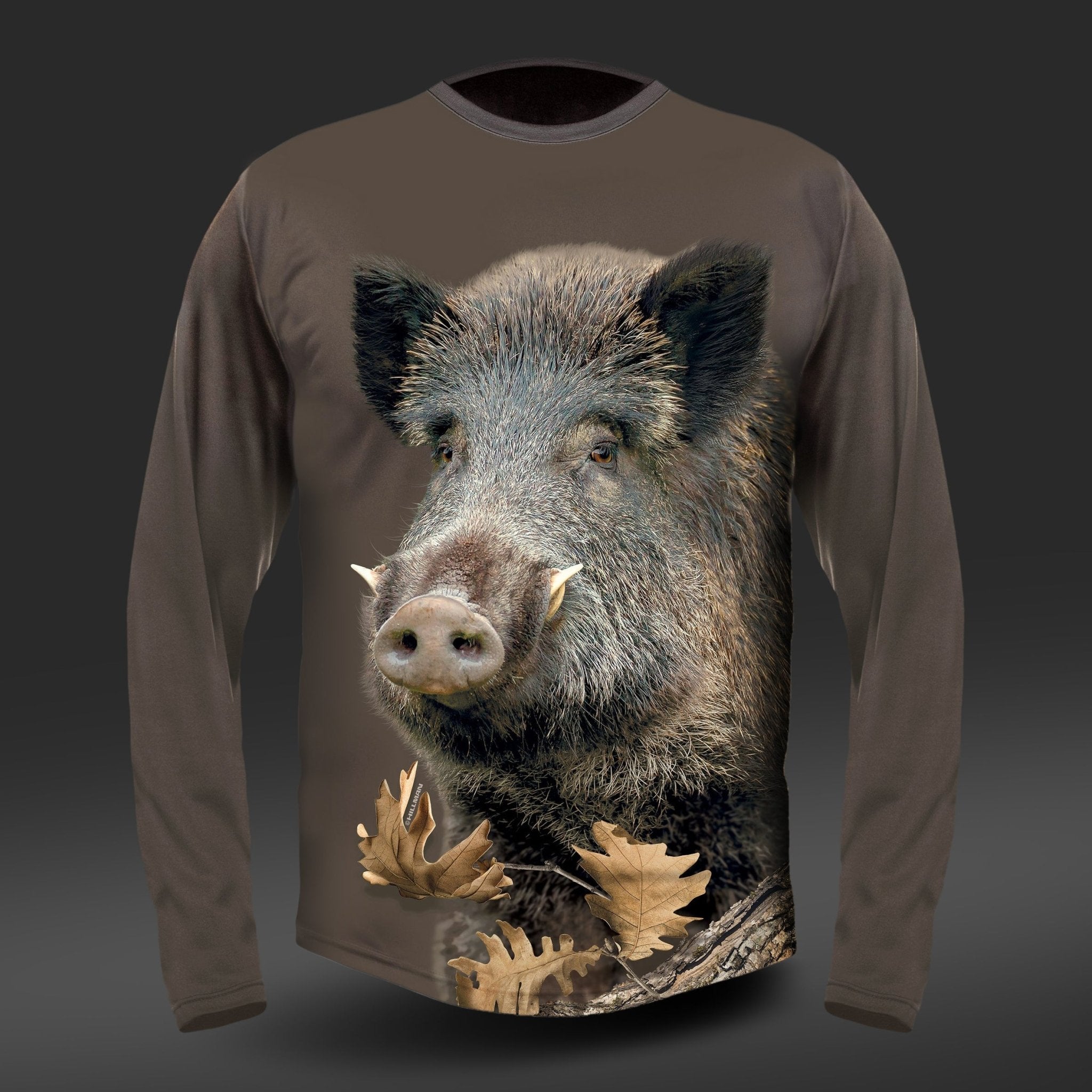 Best T-shirt Wild Boar DGT cotton Long Sleeve top - rated men's and women's gear by Hillman