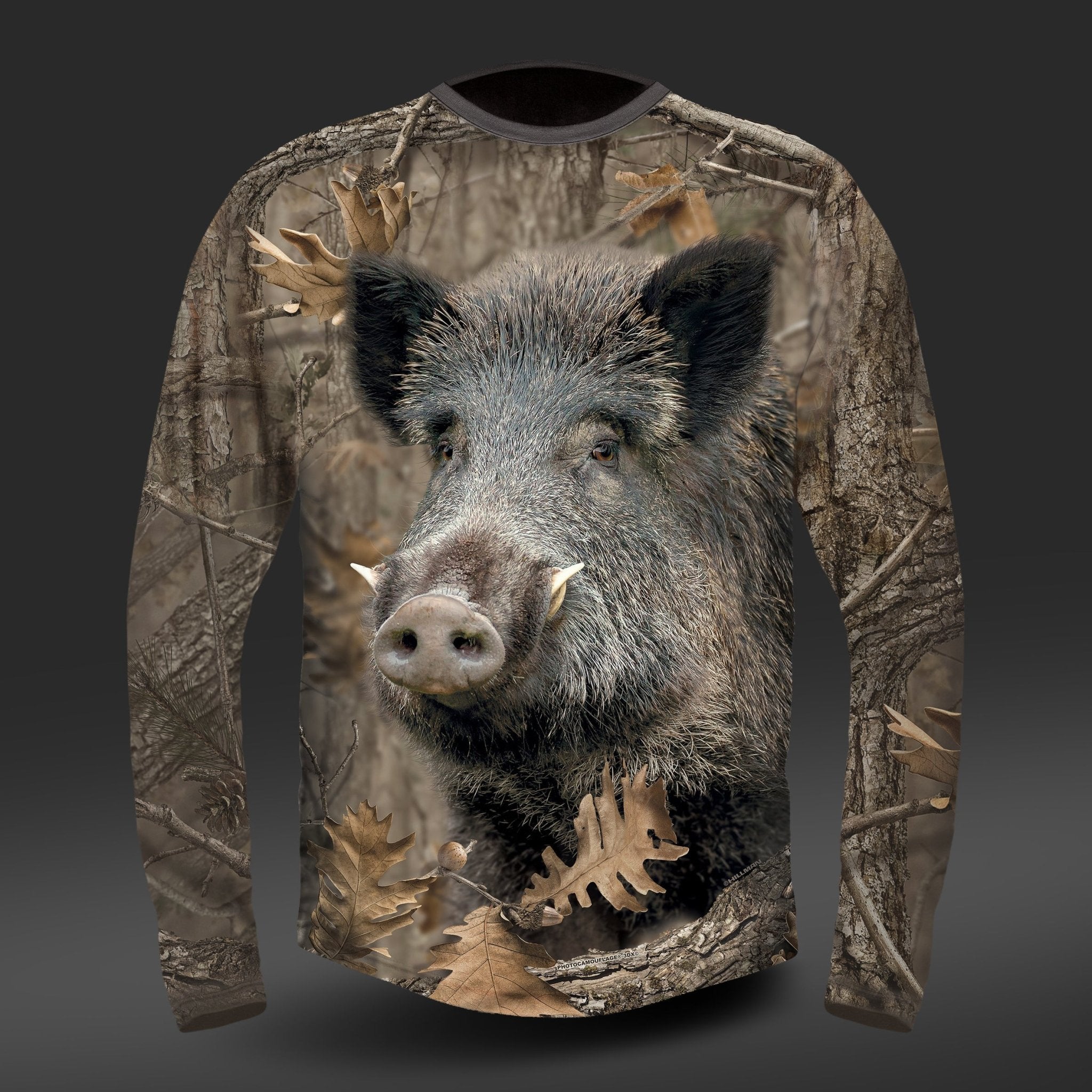 Best T-shirt Wild Boar DGT cotton Long Sleeve top - rated men's and women's gear by Hillman