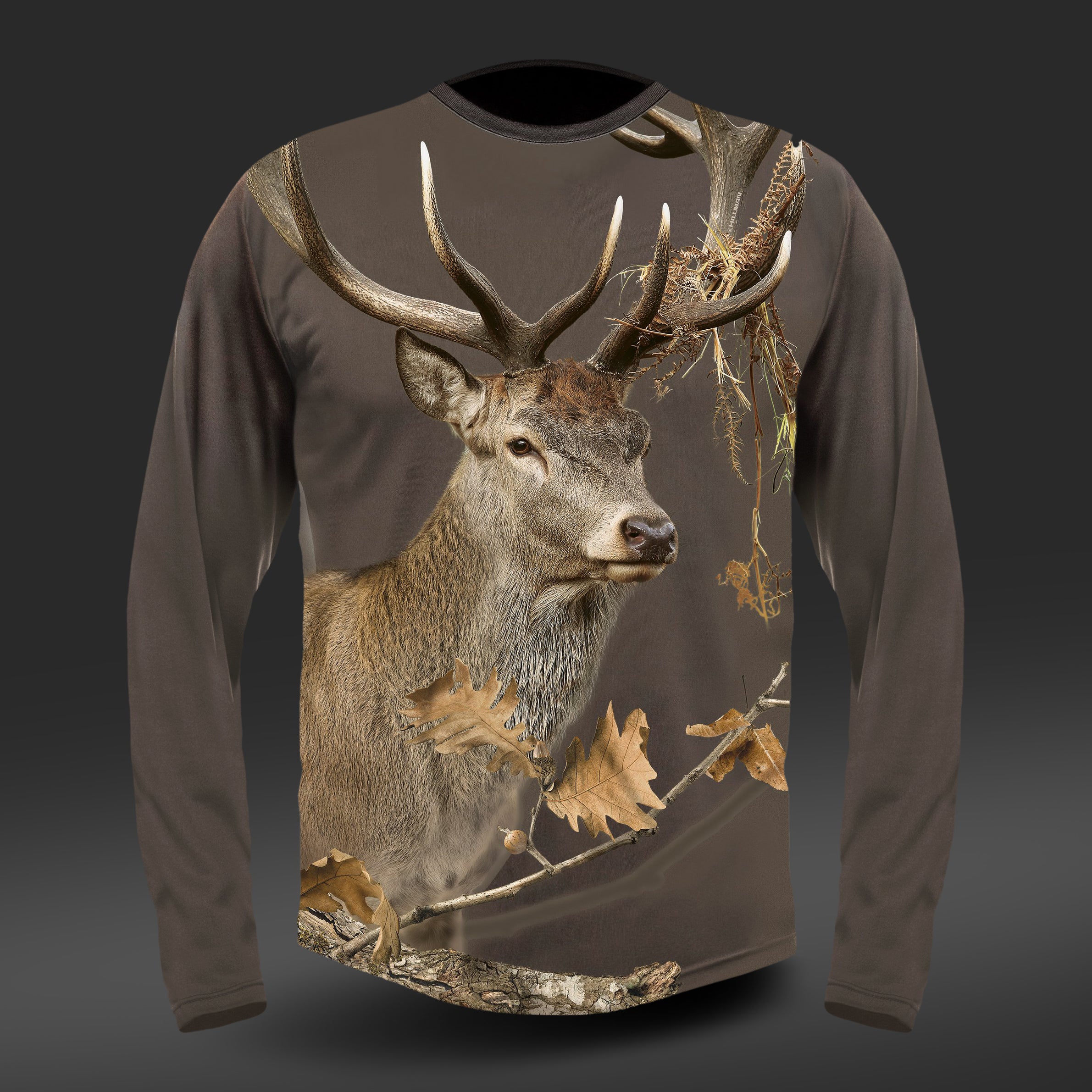 T-shirt Red Deer DGT cotton Long Sleeve