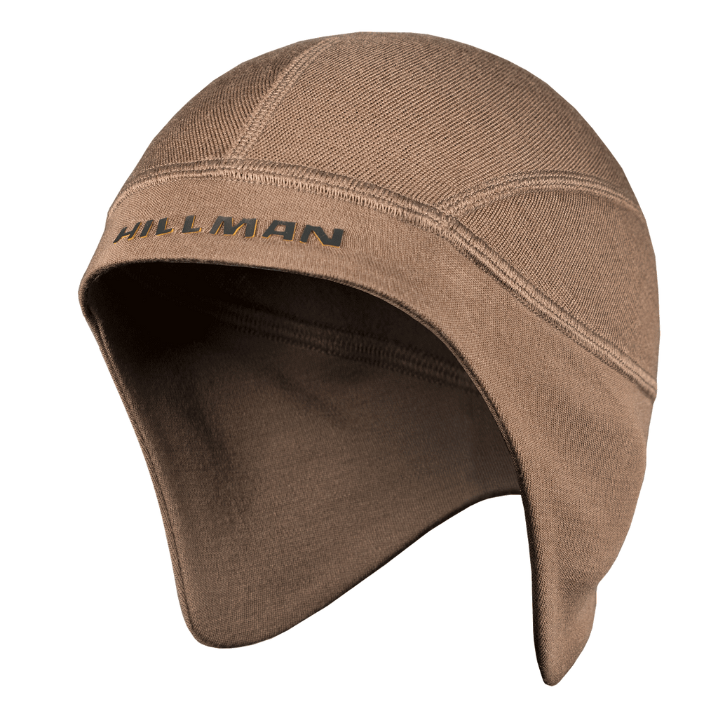 merino wool hunting hat - beanie 16,5 micron Hillman 