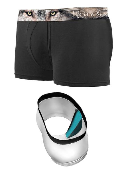 Mens Black Bamboo Breathable Hunting Boxair - Underwear Hunting Gear by Hillman®